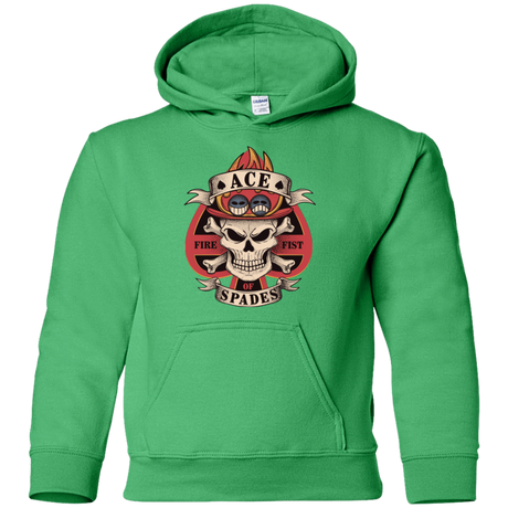 Sweatshirts Irish Green / YS Ace of Spades Youth Hoodie