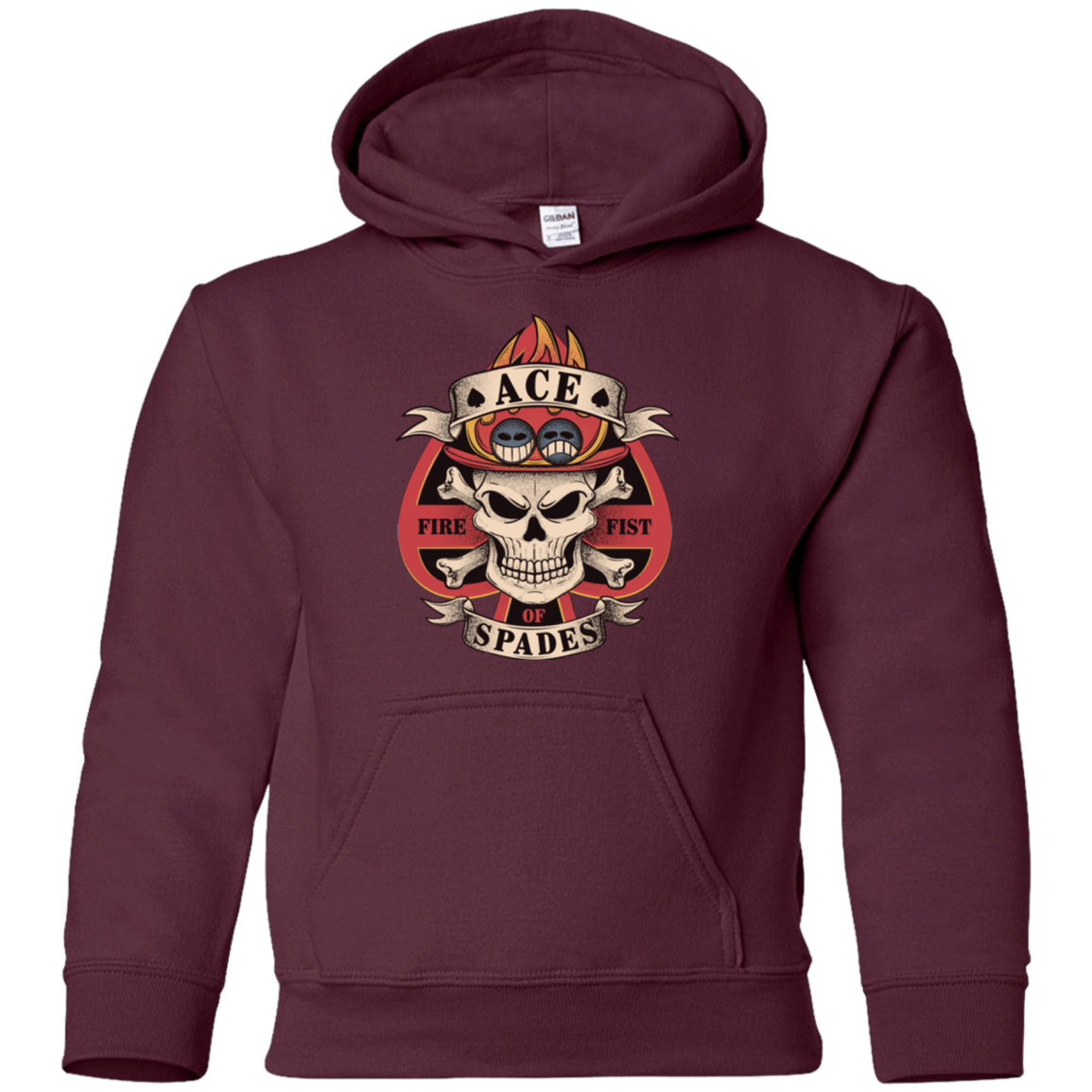 Sweatshirts Maroon / YS Ace of Spades Youth Hoodie