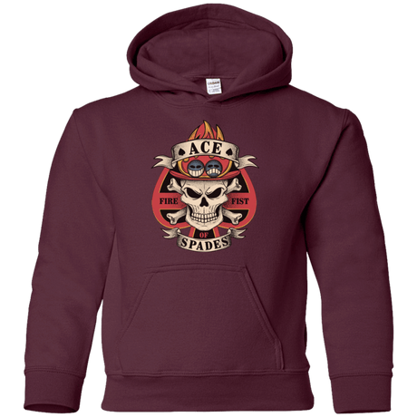 Sweatshirts Maroon / YS Ace of Spades Youth Hoodie