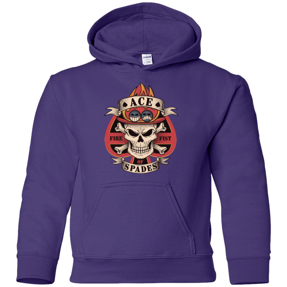 Sweatshirts Purple / YS Ace of Spades Youth Hoodie