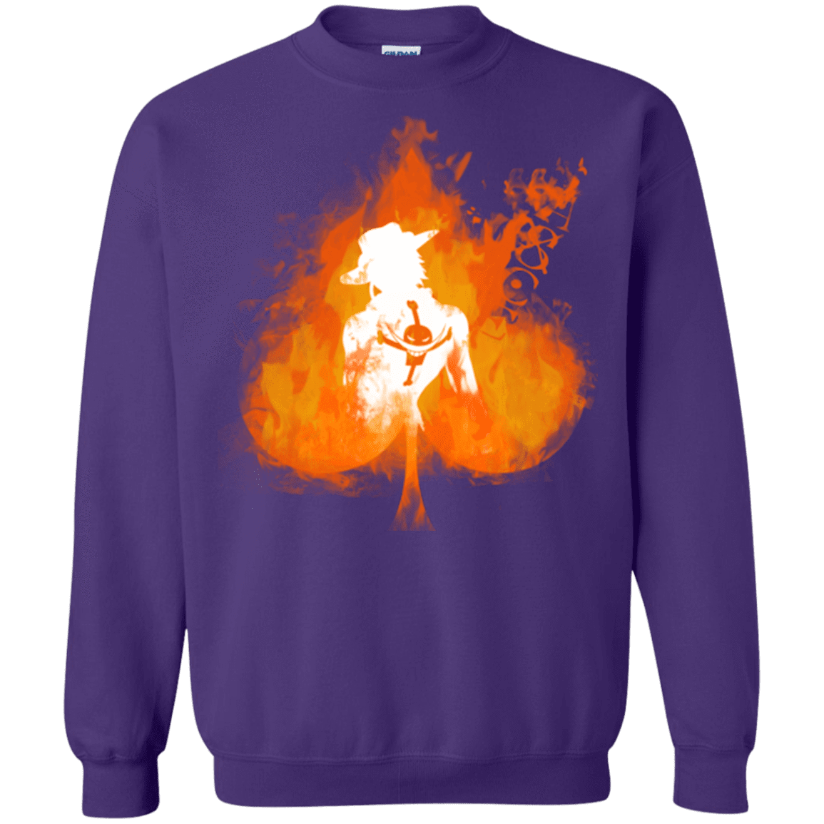 Sweatshirts Purple / Small Ace one piece Crewneck Sweatshirt