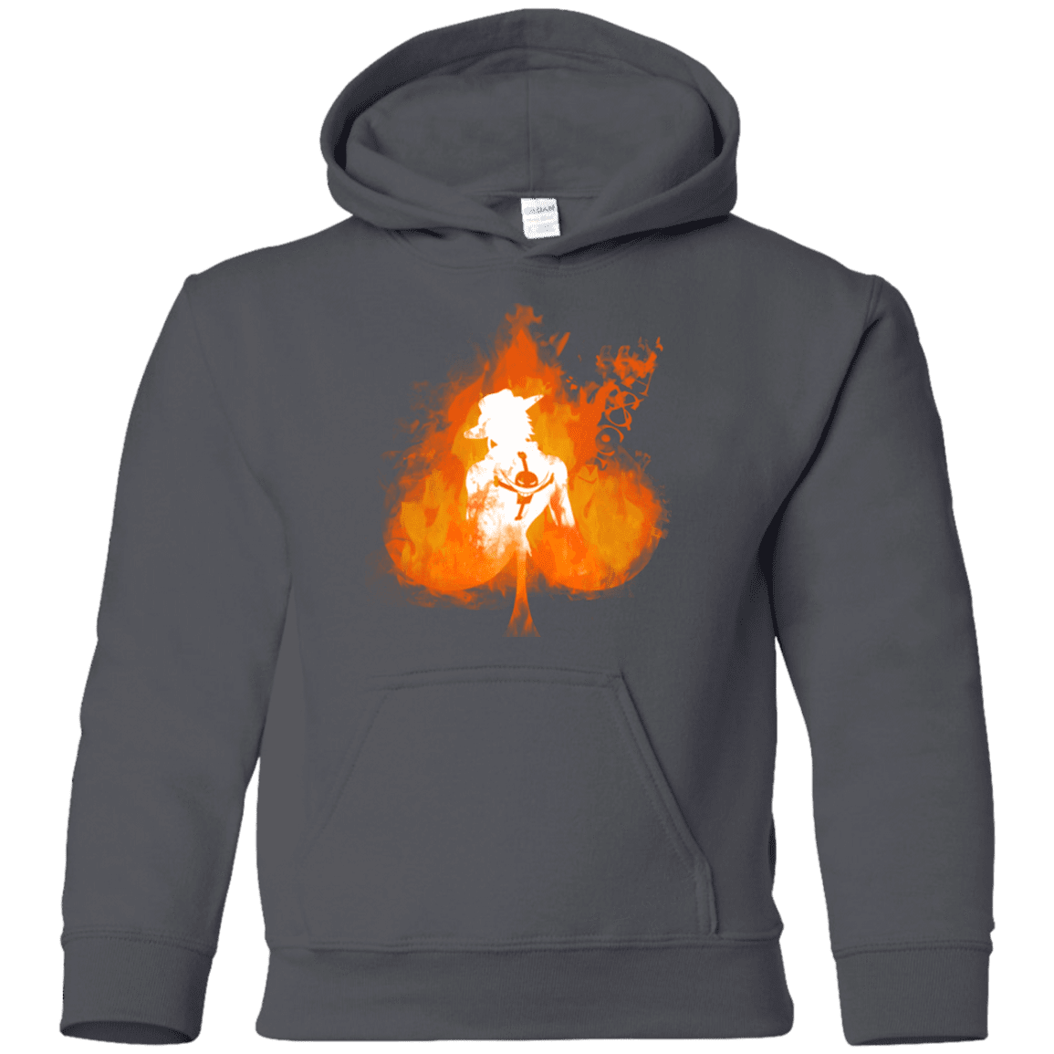 Sweatshirts Charcoal / YS Ace one piece Youth Hoodie