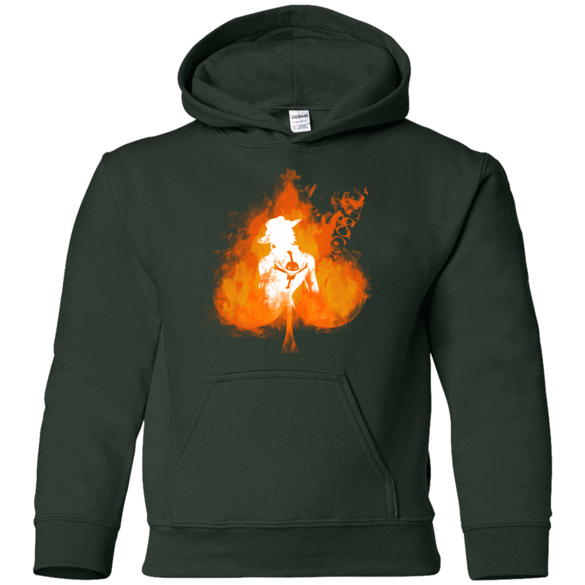 Sweatshirts Forest Green / YS Ace one piece Youth Hoodie