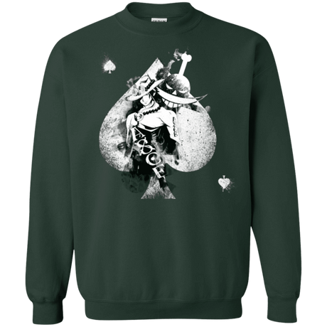 Sweatshirts Forest Green / Small Ace W Crewneck Sweatshirt