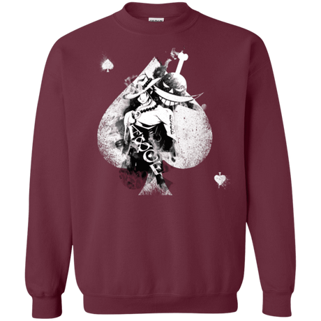 Sweatshirts Maroon / Small Ace W Crewneck Sweatshirt