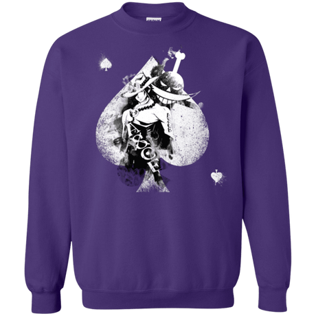 Sweatshirts Purple / Small Ace W Crewneck Sweatshirt