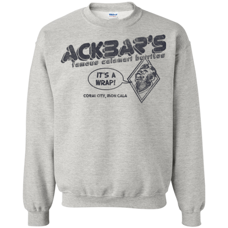 Sweatshirts Ash / Small Ackbar's Burritos Crewneck Sweatshirt