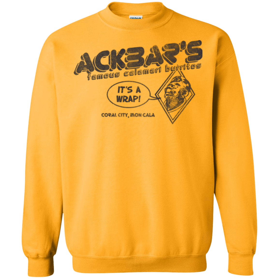 Sweatshirts Gold / Small Ackbar's Burritos Crewneck Sweatshirt