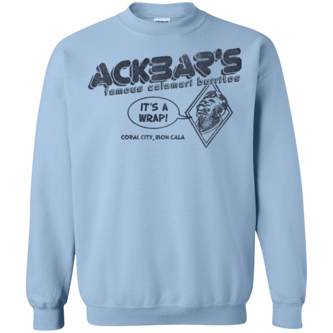 Sweatshirts Light Blue / Small Ackbar's Burritos Crewneck Sweatshirt