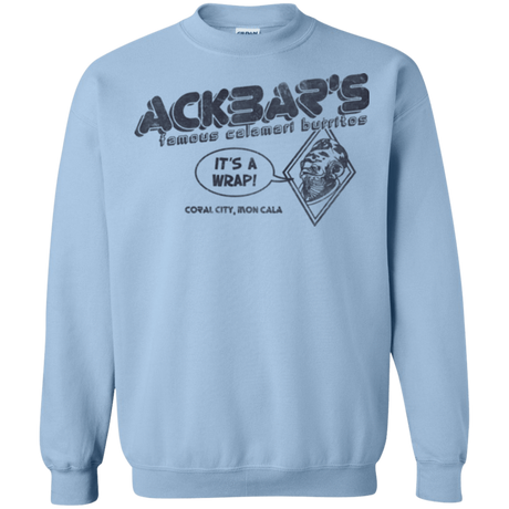 Sweatshirts Light Blue / Small Ackbar's Burritos Crewneck Sweatshirt