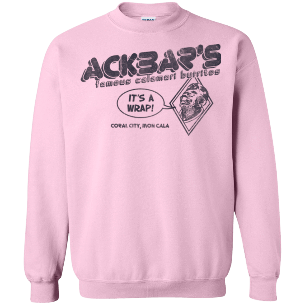 Sweatshirts Light Pink / Small Ackbar's Burritos Crewneck Sweatshirt