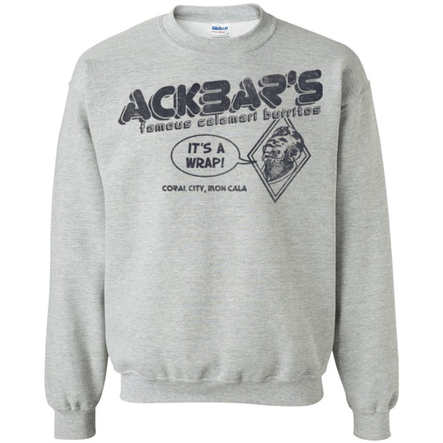 Sweatshirts Sport Grey / Small Ackbar's Burritos Crewneck Sweatshirt