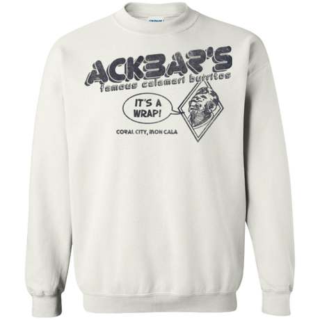 Sweatshirts White / Small Ackbar's Burritos Crewneck Sweatshirt