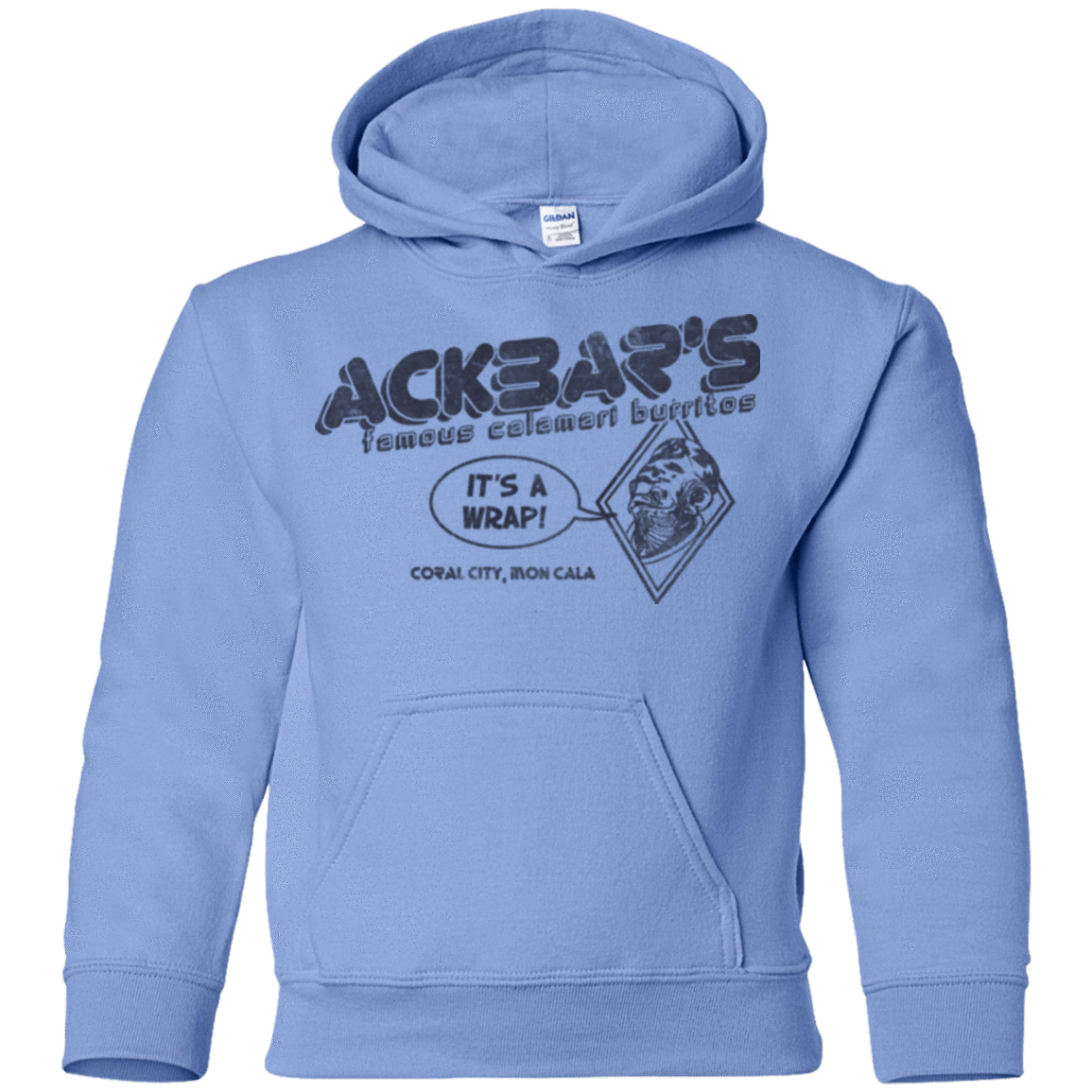 Sweatshirts Carolina Blue / YS Ackbar's Burritos Youth Hoodie