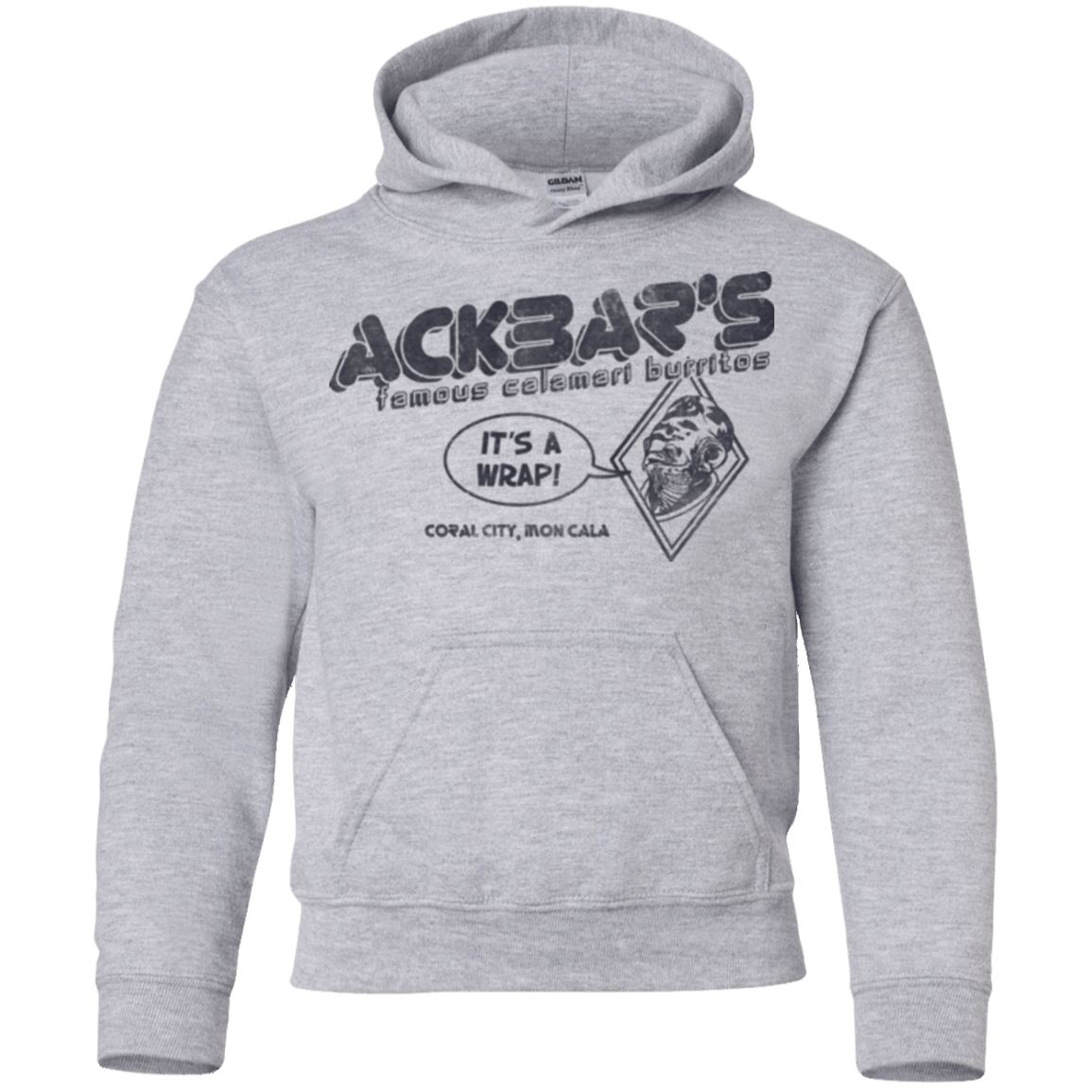 Sweatshirts Sport Grey / YS Ackbar's Burritos Youth Hoodie