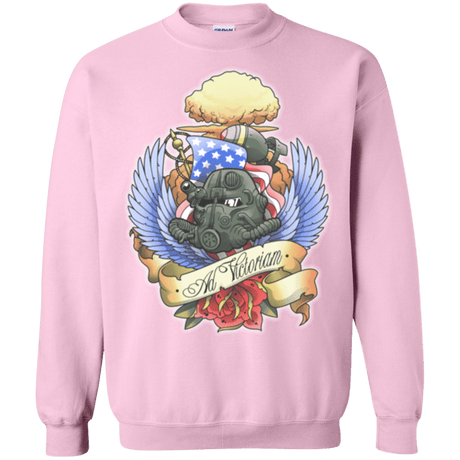 Sweatshirts Light Pink / Small Ad Victoriam Crewneck Sweatshirt