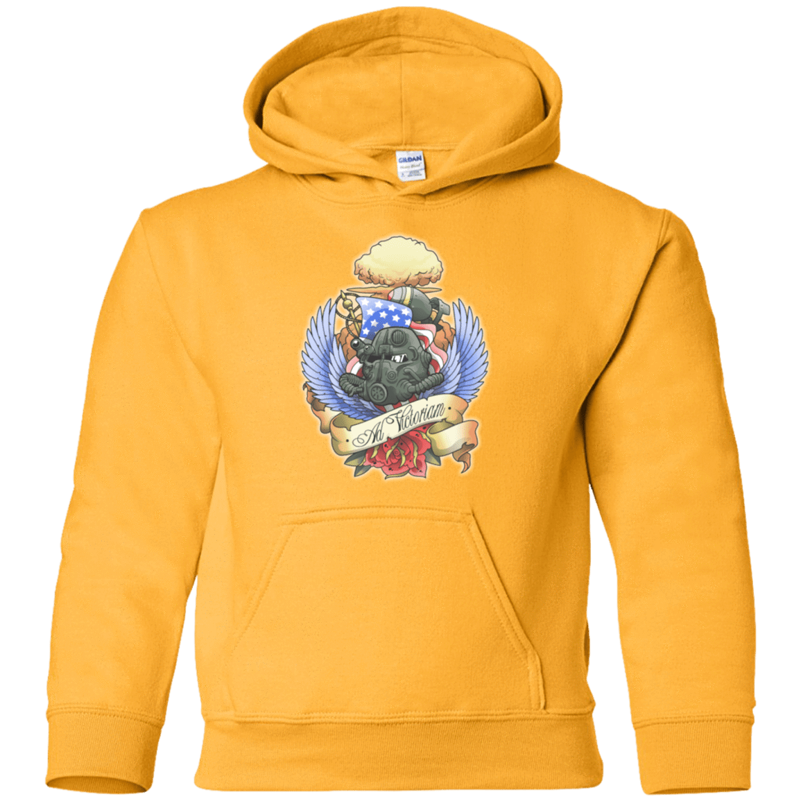 Sweatshirts Gold / YS Ad Victoriam Youth Hoodie