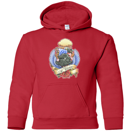 Sweatshirts Red / YS Ad Victoriam Youth Hoodie