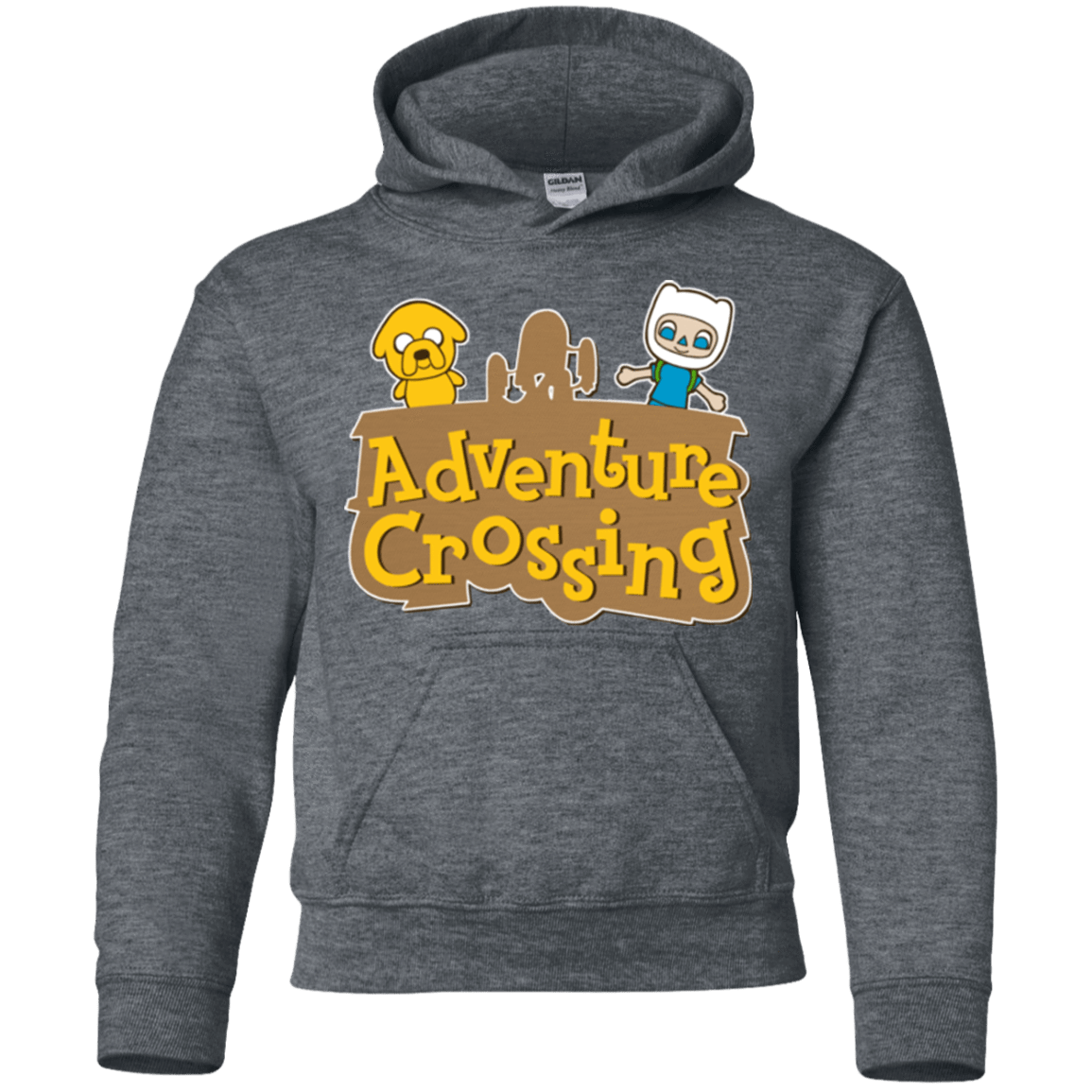 Sweatshirts Dark Heather / YS Adventure Crossing Youth Hoodie