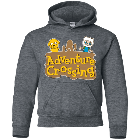 Sweatshirts Dark Heather / YS Adventure Crossing Youth Hoodie