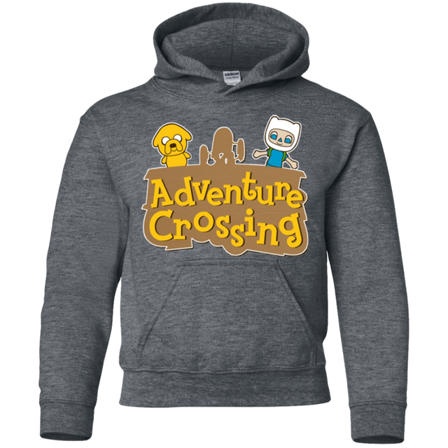 Sweatshirts Dark Heather / YS Adventure Crossing Youth Hoodie