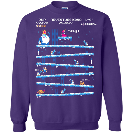 Sweatshirts Purple / Small Adventure Kong Crewneck Sweatshirt