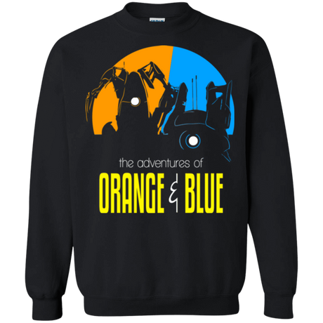 Sweatshirts Black / S Adventure Orange and Blue Crewneck Sweatshirt