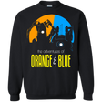 Sweatshirts Black / S Adventure Orange and Blue Crewneck Sweatshirt