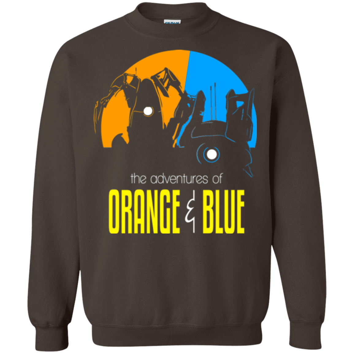 Sweatshirts Dark Chocolate / S Adventure Orange and Blue Crewneck Sweatshirt