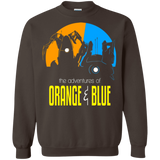 Sweatshirts Dark Chocolate / S Adventure Orange and Blue Crewneck Sweatshirt