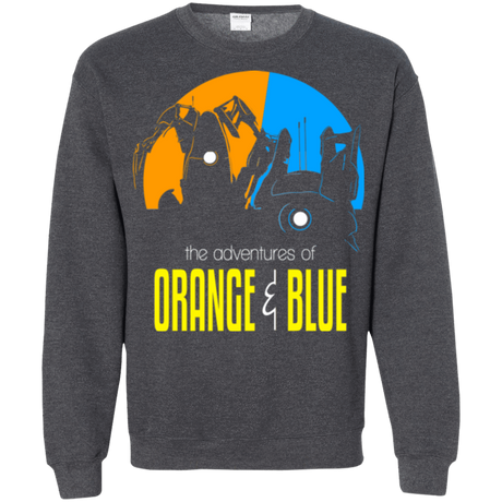 Sweatshirts Dark Heather / S Adventure Orange and Blue Crewneck Sweatshirt