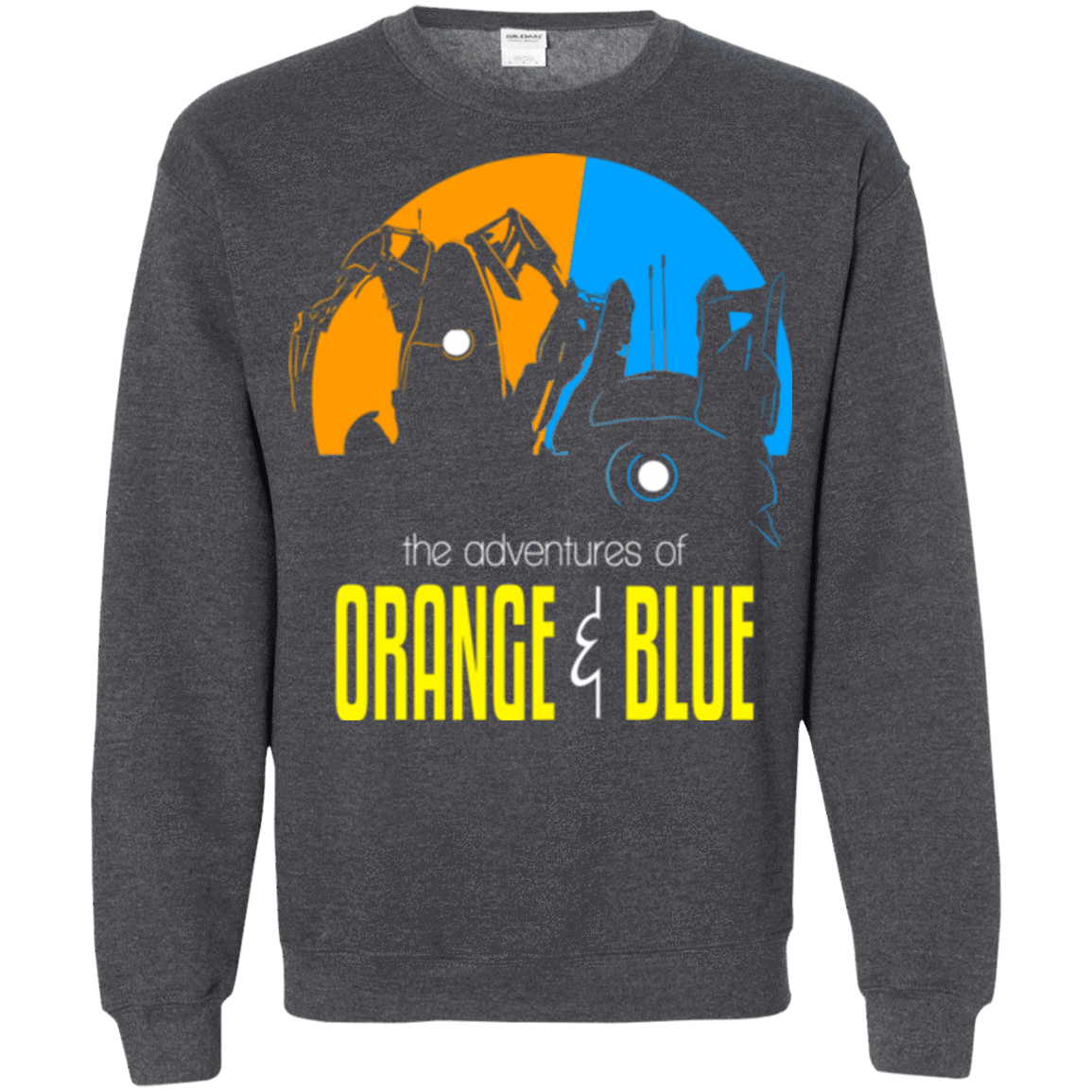 Sweatshirts Dark Heather / S Adventure Orange and Blue Crewneck Sweatshirt