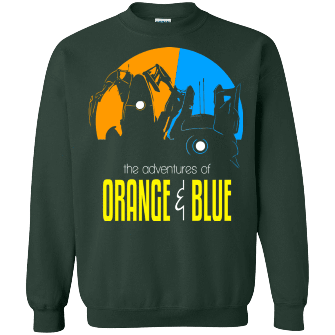 Sweatshirts Forest Green / S Adventure Orange and Blue Crewneck Sweatshirt