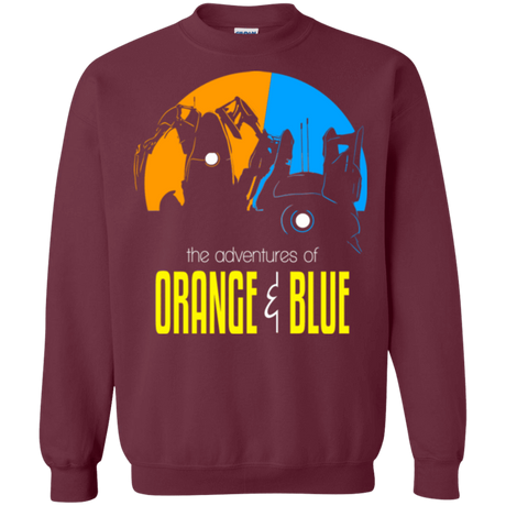 Sweatshirts Maroon / S Adventure Orange and Blue Crewneck Sweatshirt