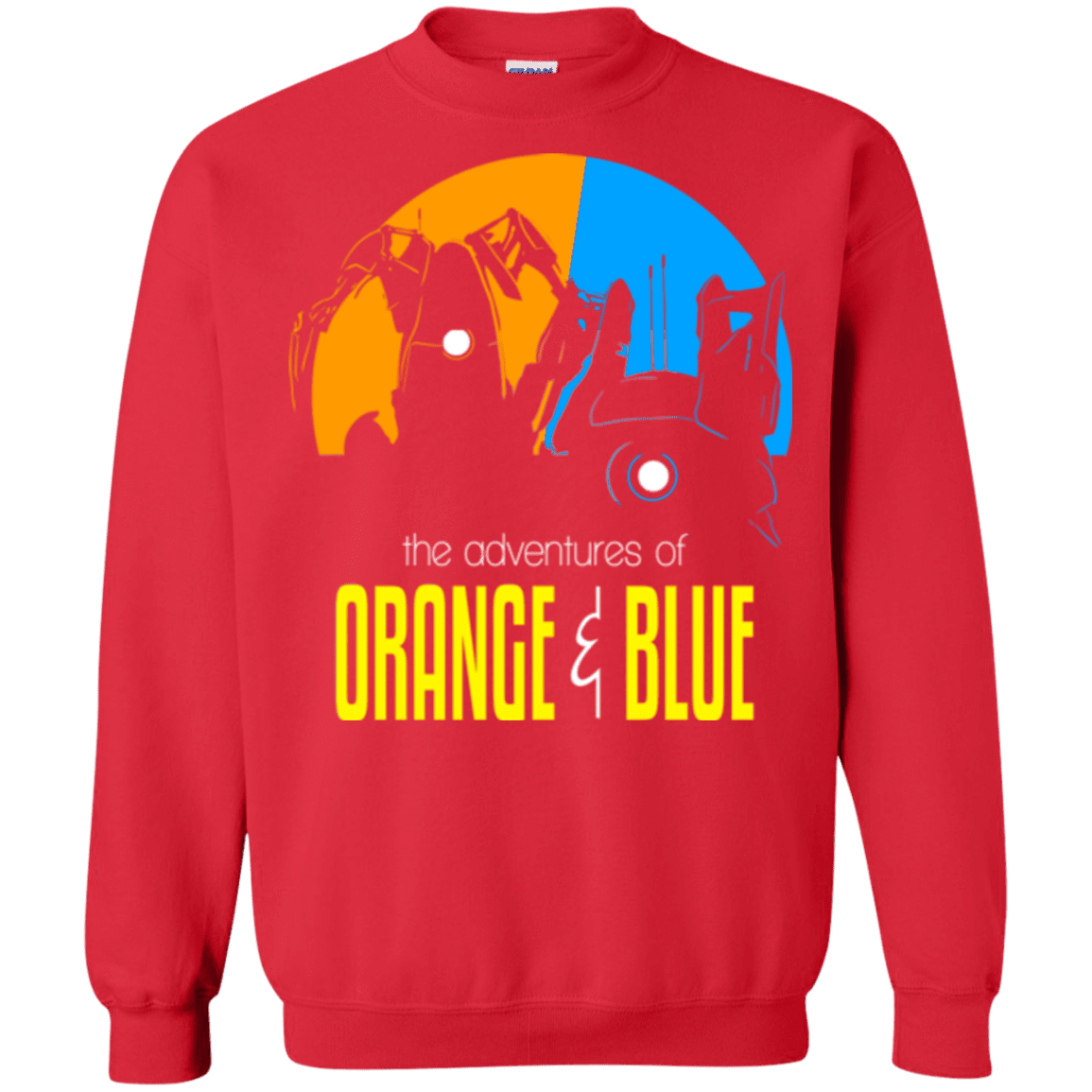 Sweatshirts Red / S Adventure Orange and Blue Crewneck Sweatshirt