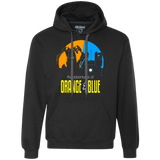 Sweatshirts Black / S Adventure Orange and Blue Premium Fleece Hoodie