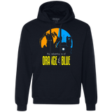 Sweatshirts Navy / S Adventure Orange and Blue Premium Fleece Hoodie