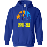 Sweatshirts Adventure Orange and Blue Pullover Hoodie