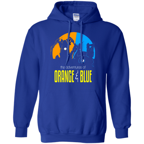 Sweatshirts Adventure Orange and Blue Pullover Hoodie