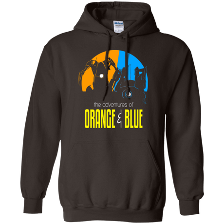 Sweatshirts Dark Chocolate / S Adventure Orange and Blue Pullover Hoodie