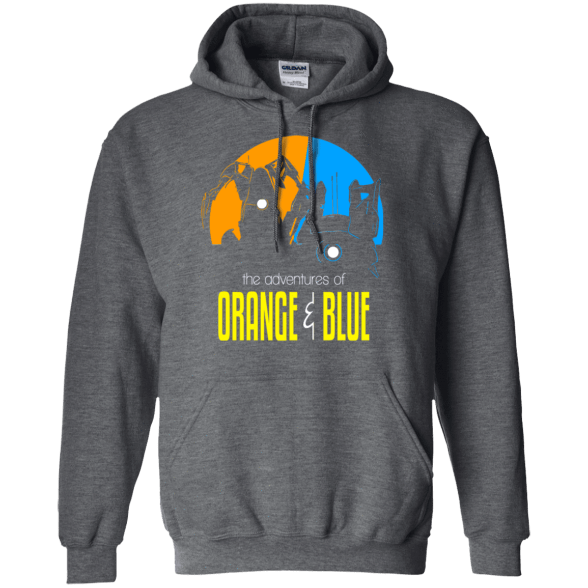 Sweatshirts Dark Heather / S Adventure Orange and Blue Pullover Hoodie