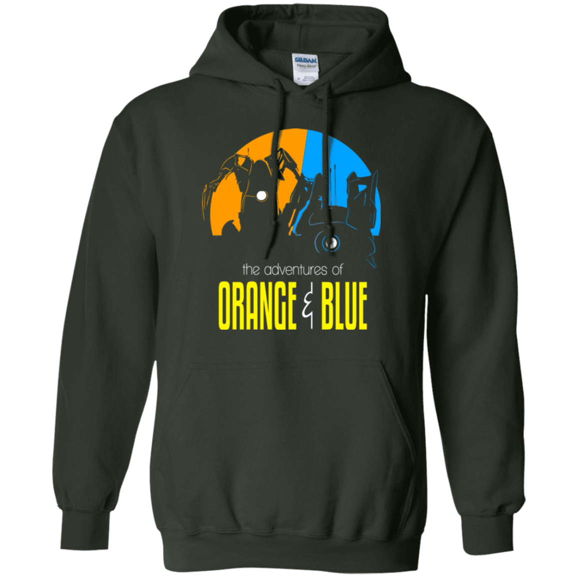 Sweatshirts Forest Green / S Adventure Orange and Blue Pullover Hoodie