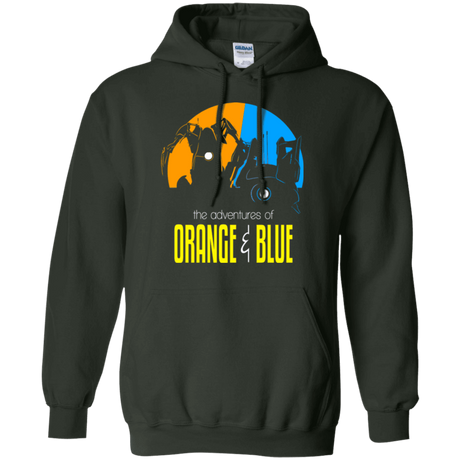 Sweatshirts Forest Green / S Adventure Orange and Blue Pullover Hoodie