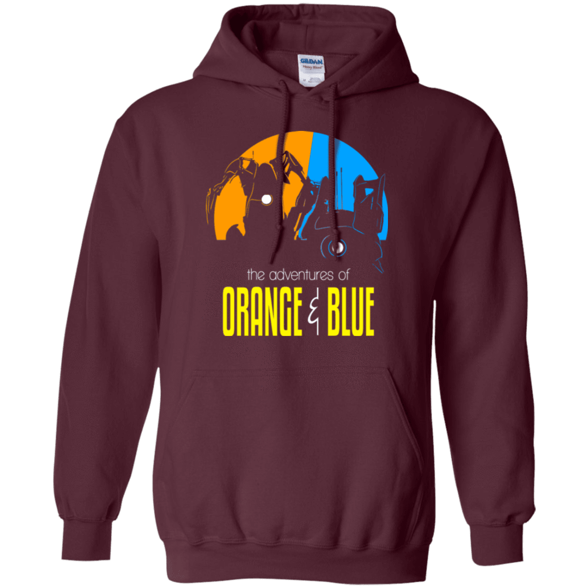 Sweatshirts Maroon / S Adventure Orange and Blue Pullover Hoodie