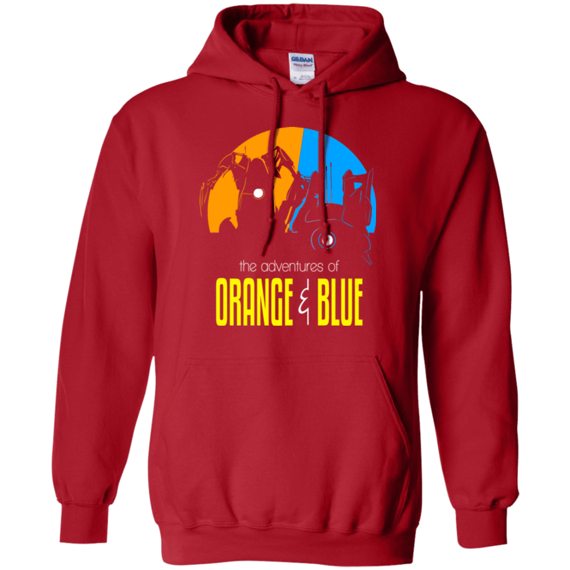 Sweatshirts Red / S Adventure Orange and Blue Pullover Hoodie