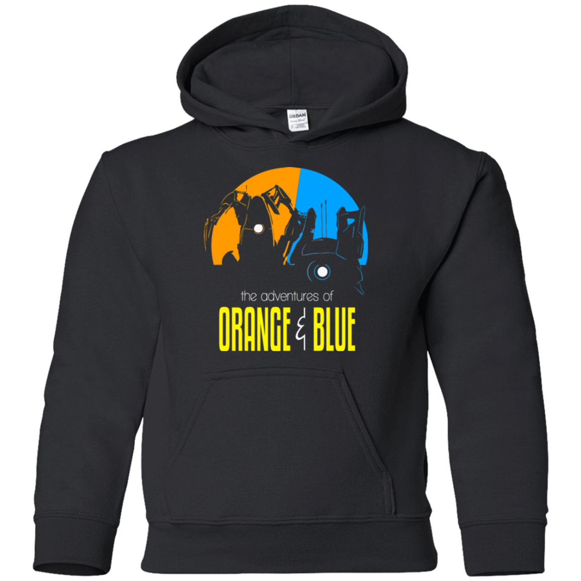 Sweatshirts Black / YS Adventure Orange and Blue Youth Hoodie