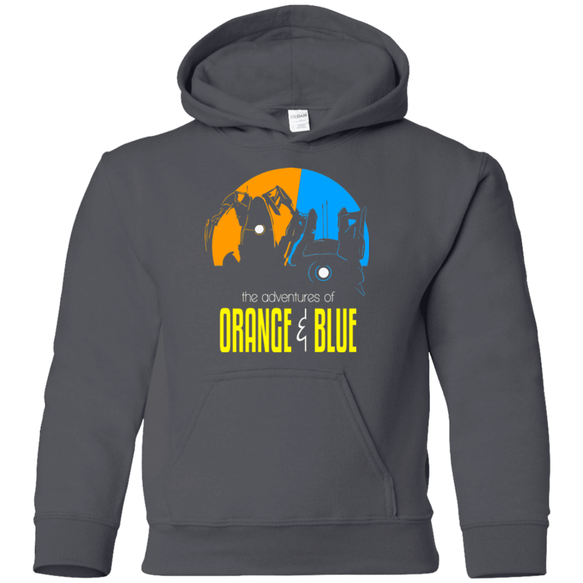 Sweatshirts Charcoal / YS Adventure Orange and Blue Youth Hoodie