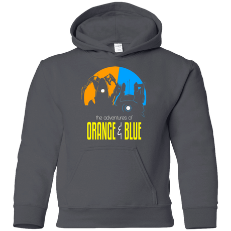 Sweatshirts Charcoal / YS Adventure Orange and Blue Youth Hoodie