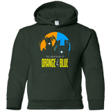 Sweatshirts Forest Green / YS Adventure Orange and Blue Youth Hoodie
