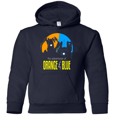 Sweatshirts Navy / YS Adventure Orange and Blue Youth Hoodie